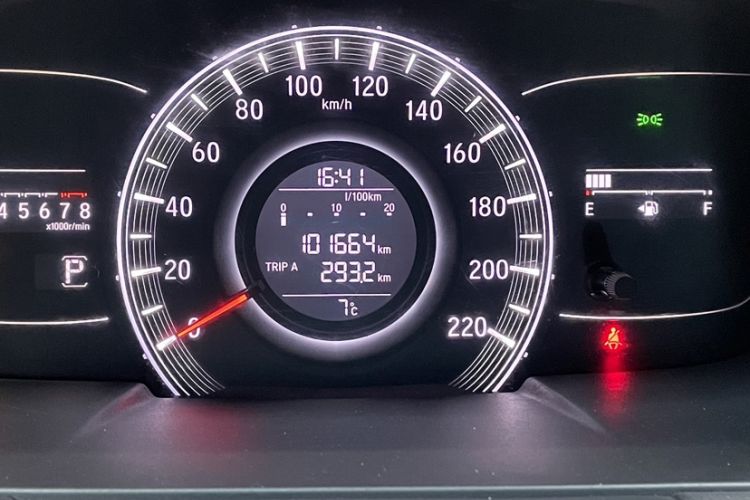 Used Honda Odyssey 2018 2.4L Smart Edition Odometer Close Up