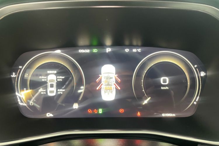 Used Geely Auto Preface 2021 2.0TD Flagship Edition Odometer Close Up