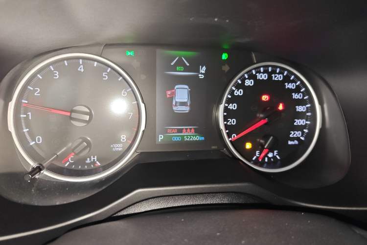 Used Toyota RAV4 2023 2.0L CVT Two-Wheel Drive Urban Edition Odometer Close Up