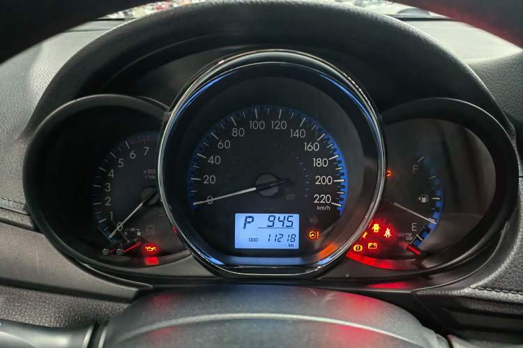 Used Toyota Vios 2017 1.5L CVT Innovation Edition Odometer Close Up