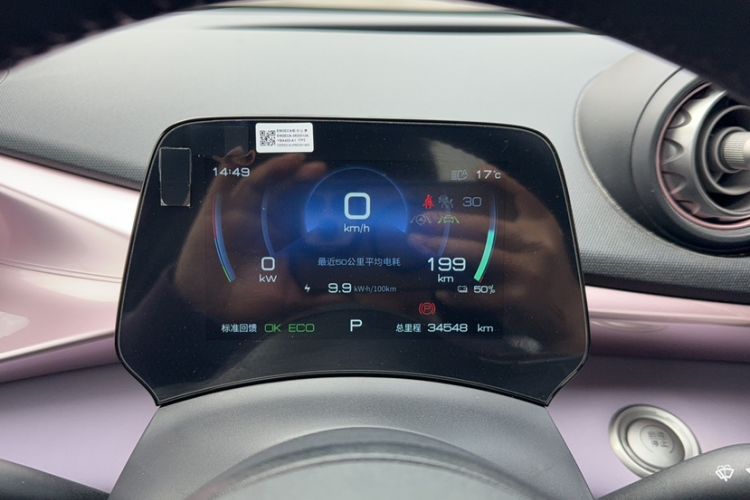 Used BYD Dolphin 2023 401km Knight Edition Odometer Close Up