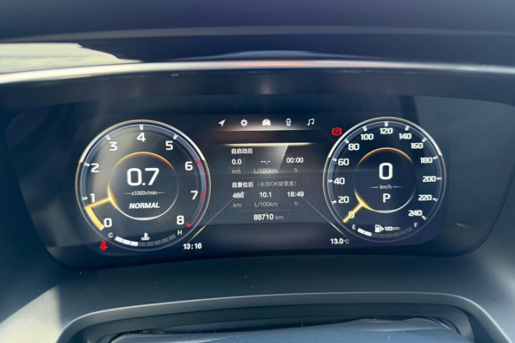 Used GAC Trumpchi M8 2021 Lingxiu Series 390T Ultimate Edition Odometer Close Up