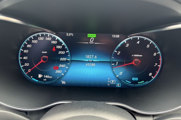 Used Mercedes-Benz C-Class 2020 C 260 L Sport Edition Odometer Close Up