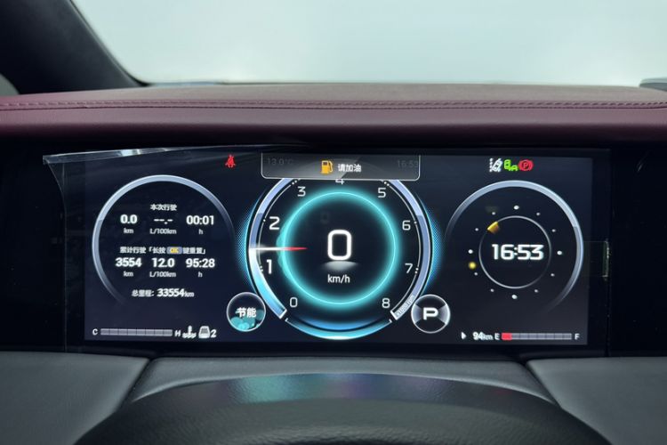 Used GAC Trumpchi M8 2023 Zongshi Series 400T Ultimate Edition Odometer Close Up