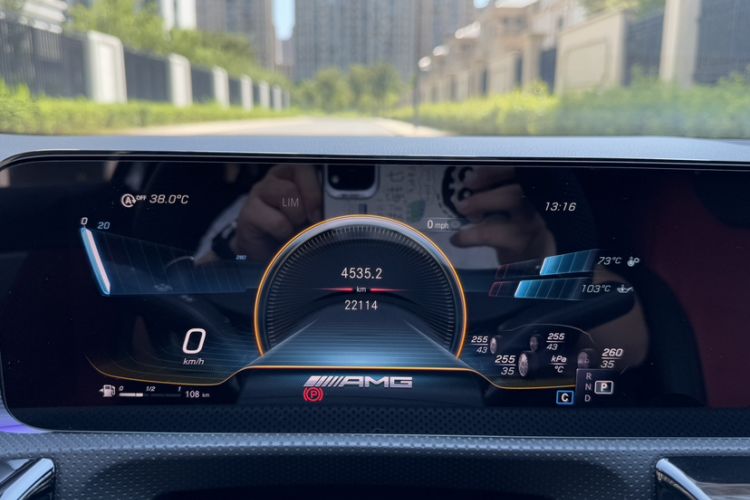 Used Mercedes-Benz A AMG 2023 AMG A 35 L 4MATIC Odometer Close Up