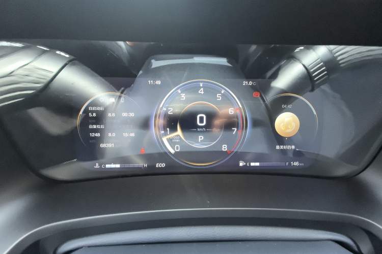 Used GAC Trumpchi M8 2021 Master Series 390T Ultimate Edition Odometer Close Up