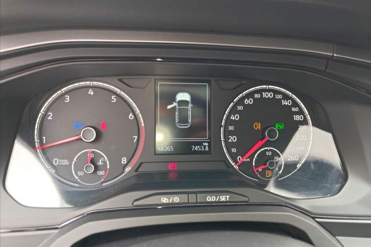 Used Volkswagen Polo 2019 Plus 1.5L Automatic Panoramic Enjoyment Edition Odometer Close Up