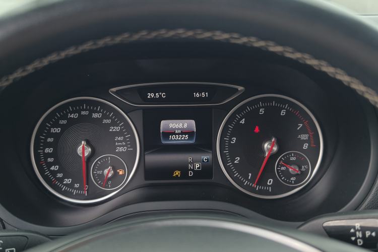 Used Mercedes-Benz B-Class 2018 B 200 Sport Edition Odometer Close Up