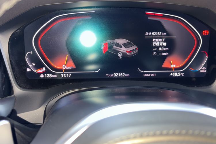 Used BMW 3 Series 2020 Facelifted 325Li M Sport Night Edition Package Odometer Close Up