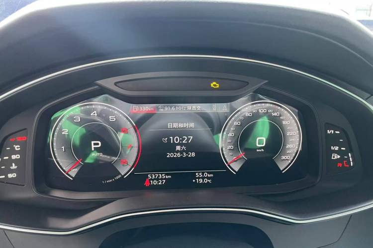 Used Audi A6L 2023 40 TFSI Luxury Prestige Edition Odometer Close Up