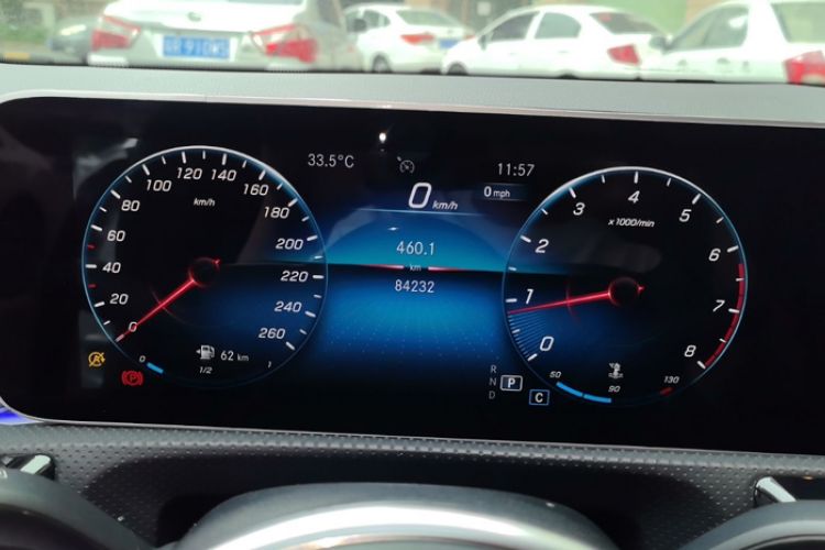 Used Mercedes-Benz A-Class 2020 A 200 L Odometer Close Up