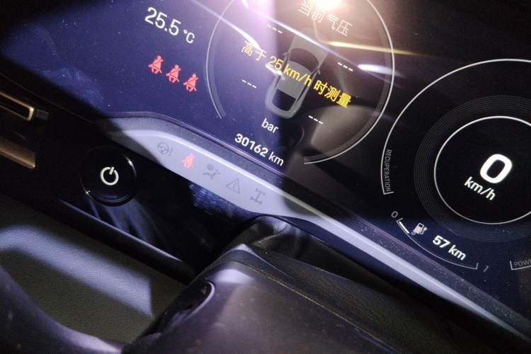 Used Porsche Taycan 2020 Taycan Odometer Close Up
