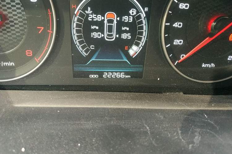 Used BYD Qin 2019 1.5L Automatic Prestige Model Odometer Close Up