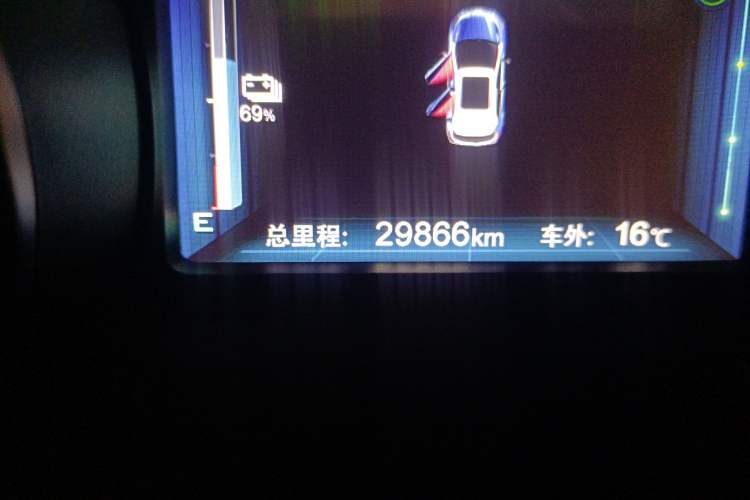 Used BYD Yuan New Energy 2018 EV360 Smart Connect Cool Edition Odometer Close Up