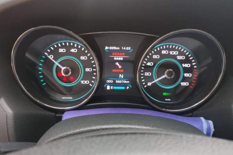 Used BAIC New Energy EU 2016 EU260 Enjoy Edition Odometer Close Up