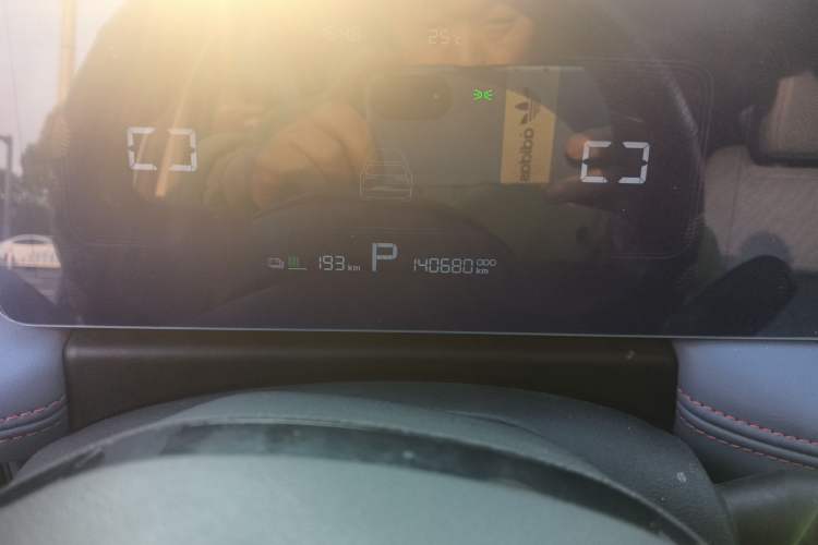 Used Geometry E  Odometer Close Up