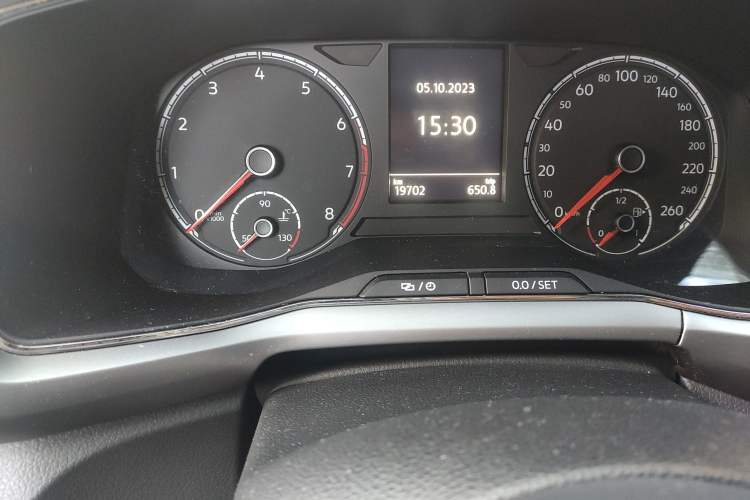 Used Volkswagen T-Cross 2021 280TSI DSG Comfort Edition Odometer Close Up