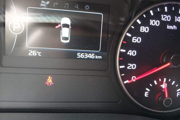 Used Kia K5 New Energy 2018 2.0L ZhiZun Edition Odometer Close Up