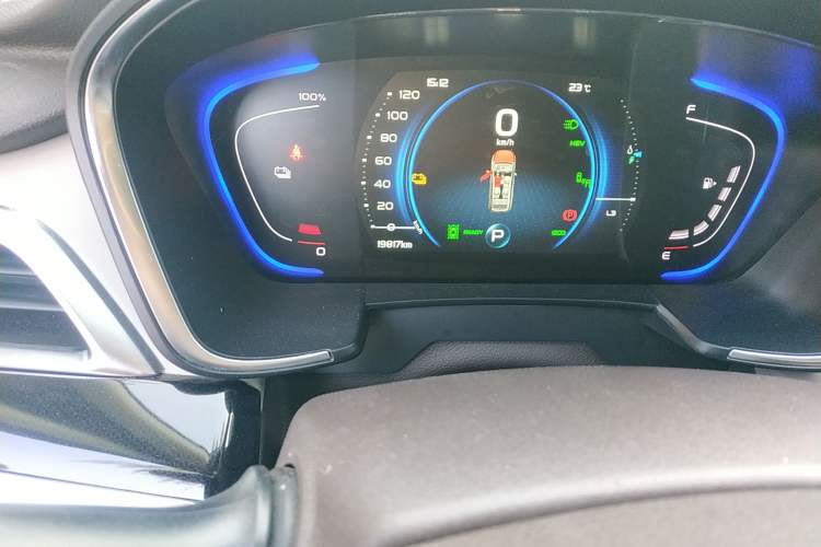 Used Geely Auto Jiajie New Energy 2019 1.5TD PHEV Deluxe Edition Odometer Close Up