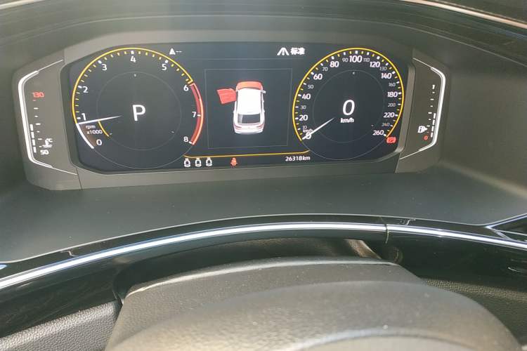 Used Volkswagen Tayron X 2020 330TSI Two-Wheel Drive Luxury Smart Connectivity Version Odometer Close Up