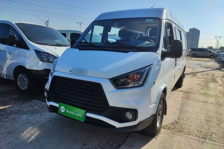 Used JMC Transit 2019 2.8T Commercial Version Long Wheelbase Mid-Roof 6-Seater Rear Single Tire China VI Emission Standard – JX493