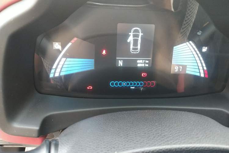 Used JAC iEV6E 2017 iEV6E Odometer Close Up