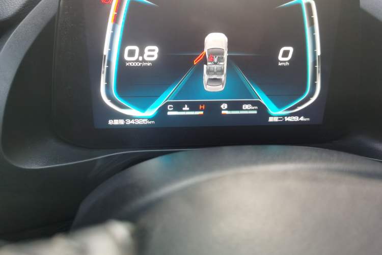 Used BYD Qin Pro 2020 Beyond Edition 1.5TI Automatic Flagship Version Odometer Close Up