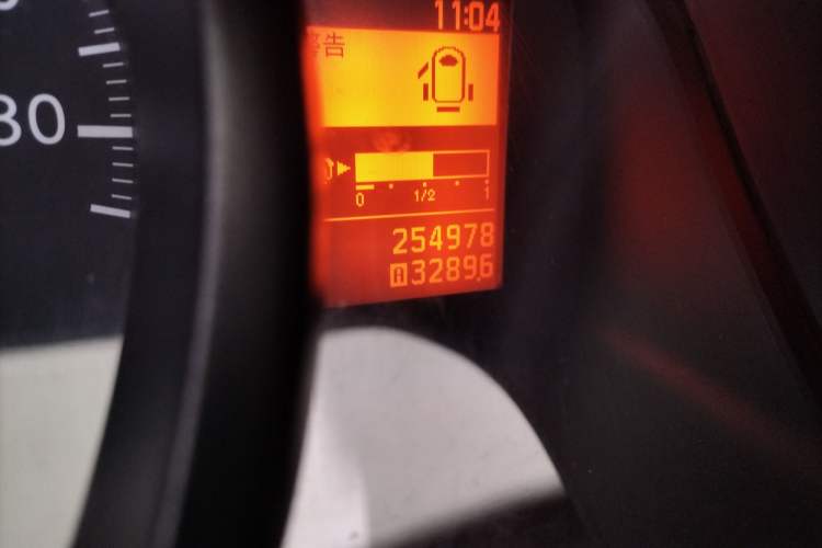 Used Nissan NV200 2010 1.6L Luxury Model Odometer Close Up