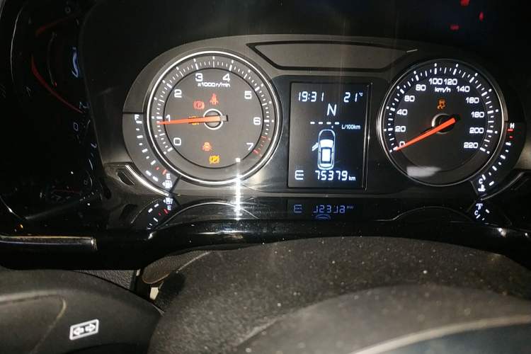 Used Zotye T600 Coupe 2017 1.5T Automatic Luxury Model Odometer Close Up