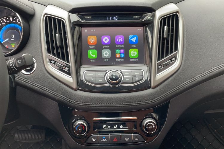 Used CHANGAN Eado New Energy 2018 1.0T PHEV Navigation Model Audio And AC Panel