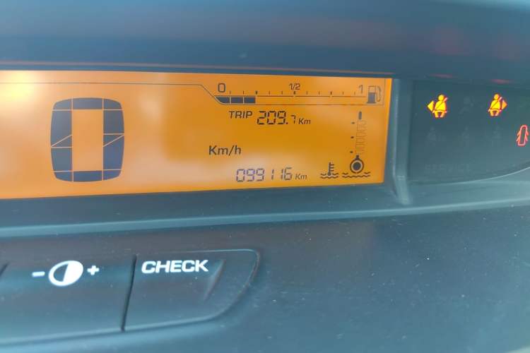 Used Citroen C-Quatre 2013 Sedan 1.6L Automatic Prestige Model Odometer Close Up