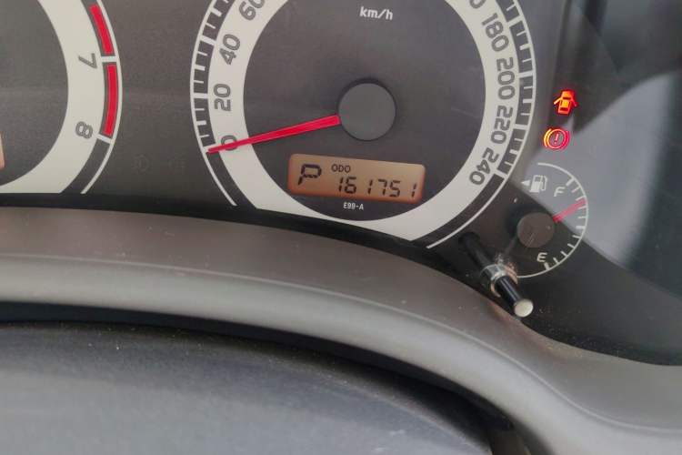 Used Toyota Corolla 2007 1.6L Automatic GL Odometer Close Up