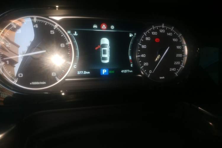 Used GAC Trumpchi GA8 2020 390T Prestige Edition Odometer Close Up