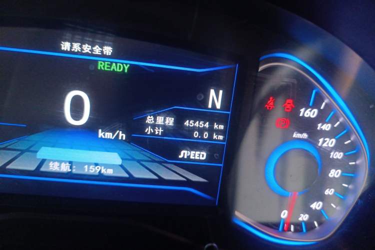 Used BAIC New Energy EV 2015 EV160 Light Edition Odometer Close Up