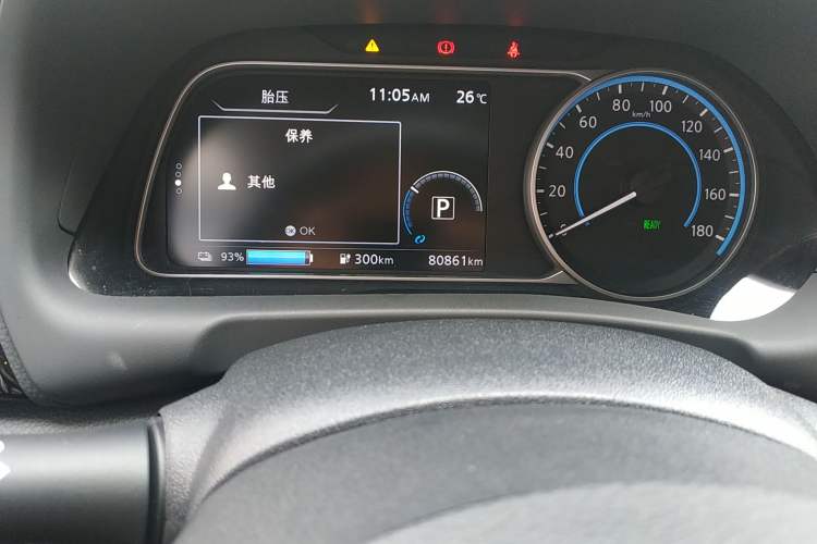 Used Nissan Sylphy EV 2018 ZhiZun Edition Odometer Close Up