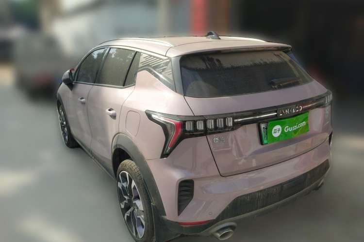 Used Lynk & Co 06 EM-P 2022 PHEV Shero Pink Special Edition Rear Left 45 Deg