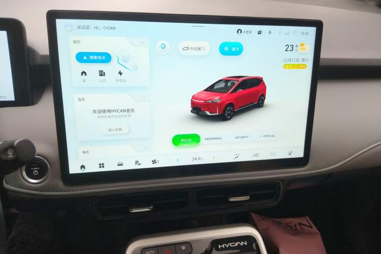 Used Hycan Z03 2021 Trendy Smart Edition Audio And AC Panel