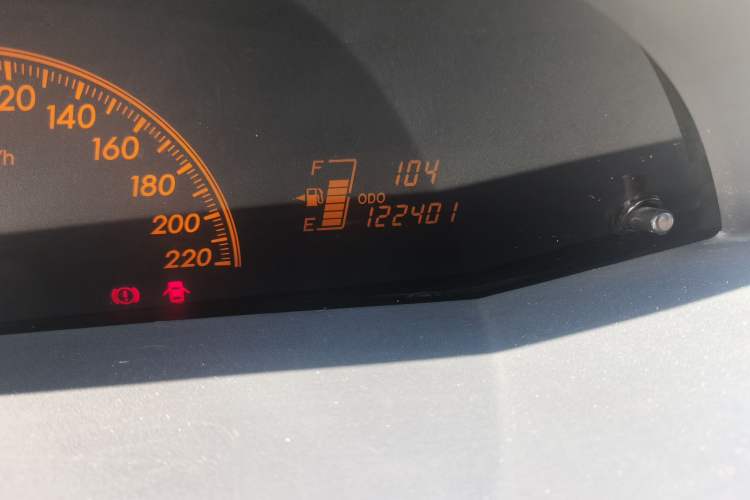 Used Toyota Yaris 2009 1.6E Manual Comfort Edition Odometer Close Up