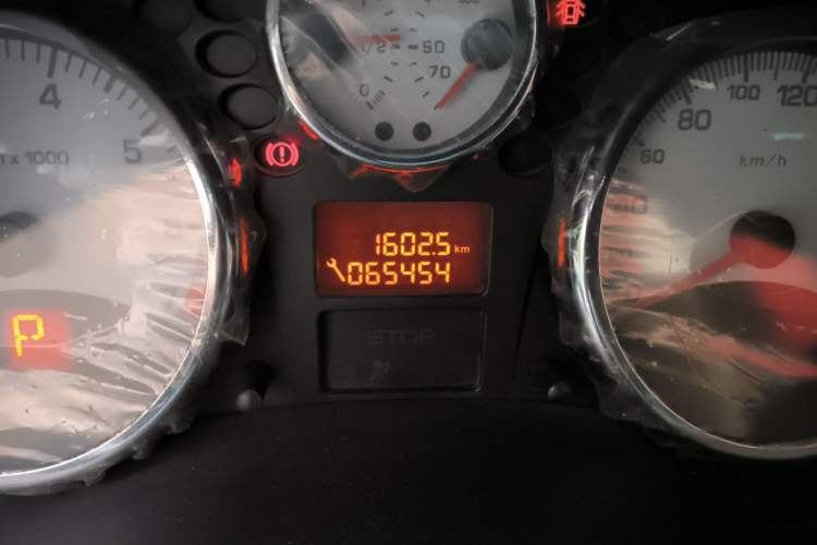 Used Peugeot 207 2010 Sedan 1.6L Automatic Yule Edition Odometer Close Up