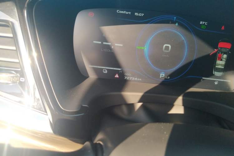 Used Geely Auto Emgrand GT New Energy 2018 1.5T PHEV Yaoxiang Edition Odometer Close Up