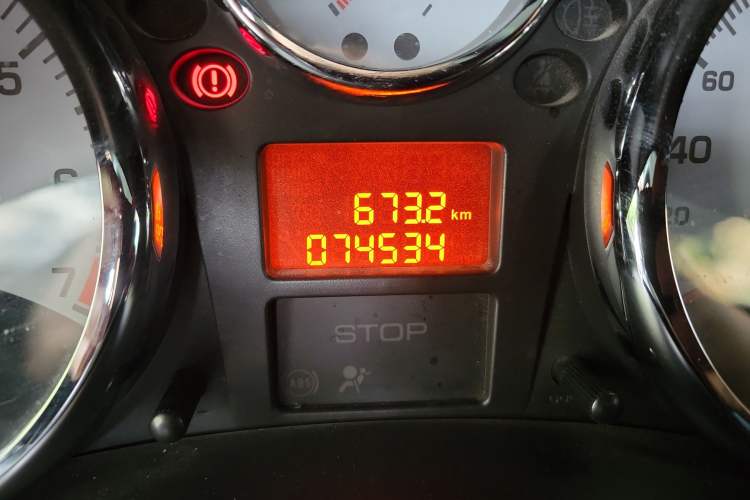 Used Peugeot 207 2011 Sedan 1.4L Manual Yule Edition Odometer Close Up