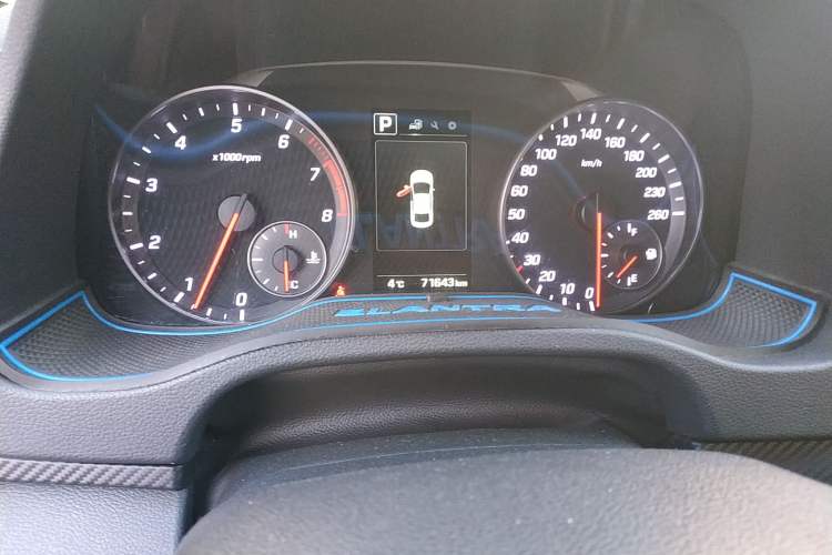 Used Hyundai Elantra (6th Generation / Lingdong) 2018 1.4T Dual-Clutch Xuan Dong · Dynamic Edition Odometer Close Up