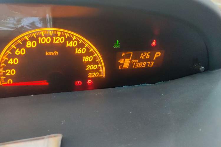 Used Toyota Yaris 2008 1.6G Automatic Deluxe Edition Odometer Close Up