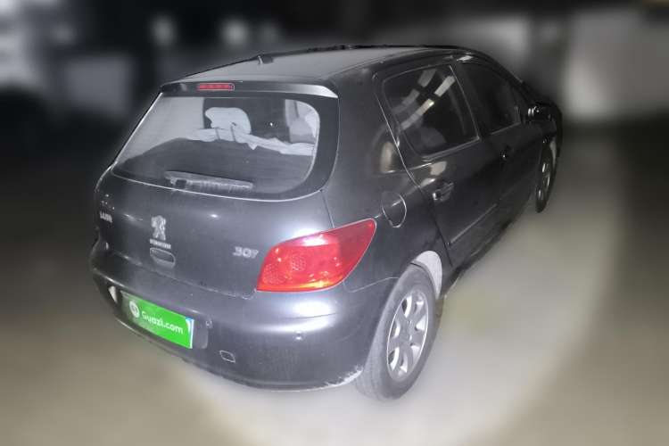 Used Peugeot 307 2009 Hatchback 1.6L Automatic Elite Edition Rear Right 45 Deg