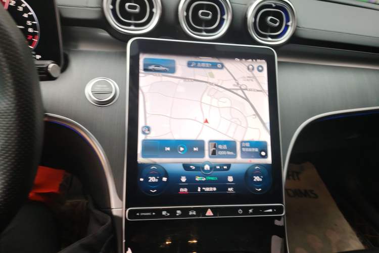 Used Mercedes-Benz C-Class New Energy 2023 C 350 eL Audio And AC Panel