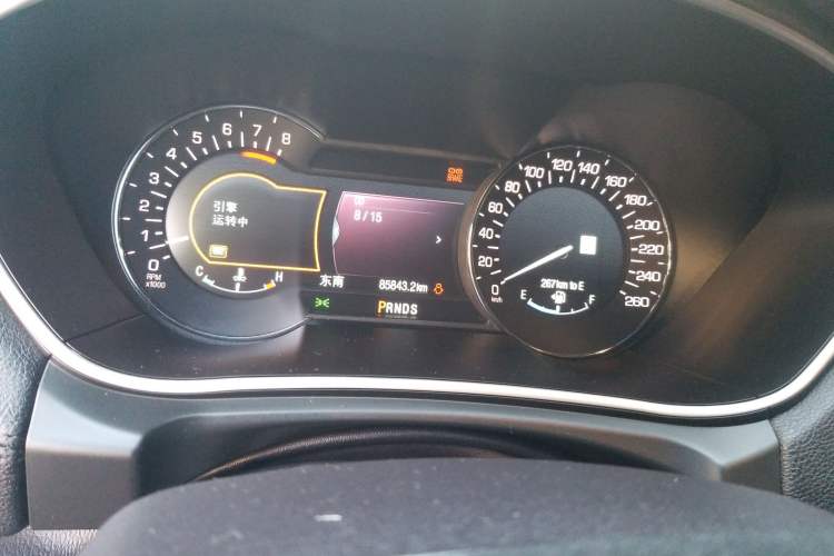 Used Lincoln MKX 2015 2.7T Four-Wheel Drive Prestige Edition Odometer Close Up