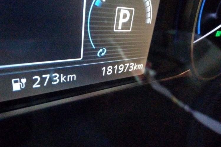 Used Nissan Sylphy EV 2018 ZhiZun Edition Odometer Close Up