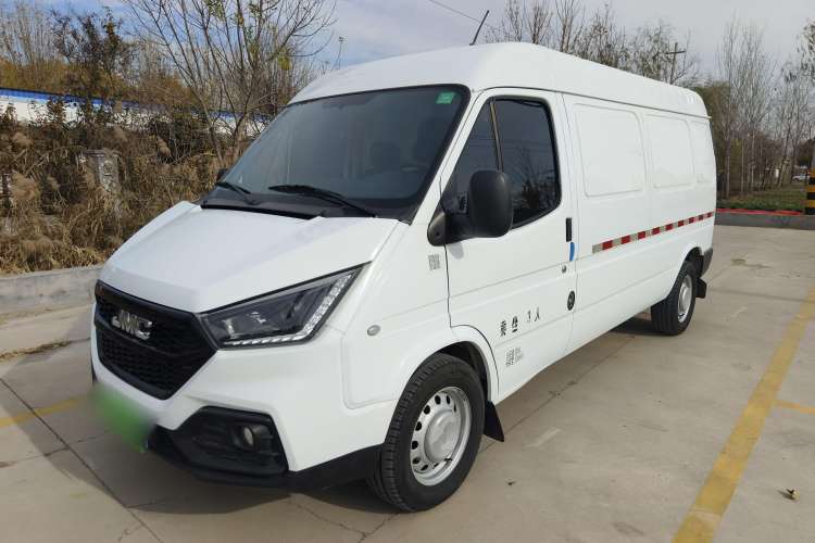 Used JMC Transit 2021 2.8T Space King Standard Version Long Wheelbase Mid-Height Roof Rear Single Tire 3-Seater Diesel China VI Emission Standard JX493