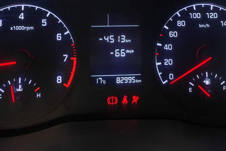 Used Hyundai Verna (new generation) 2016 1.4L Manual Cool Edition GLS Odometer Close Up