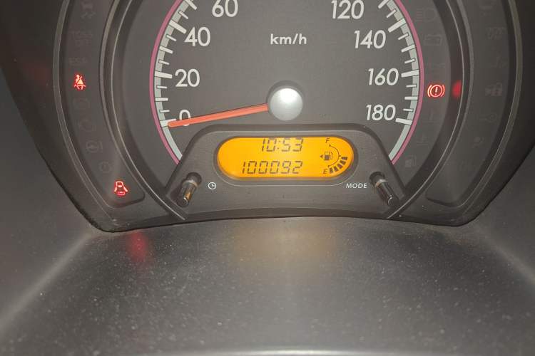 Used Suzuki Alto 2009 1.0L Manual Deluxe Edition Odometer Close Up